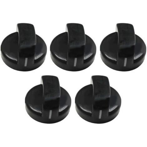 Ahlsen 5 pezzi Manopole per fornello a gas da 8 mm, manopole universali resistenti alle alte temperature per fornello a gas, cucina a gas, forno (1/5)