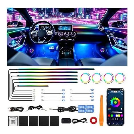 Car Interior LED Strip Light Ambient Lighting Kits for Cars Car Interior Lighting (1/5)