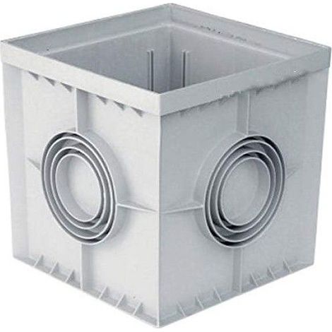 Bouche d'évacuation 30x30 cm monobloc sans couvercle. Recommandé pour les évacuations et plomberie (1/4)