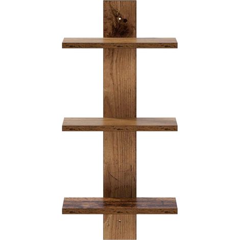 vidaXL Estante de pared Madera envejecida 30 x 13.5 x 64.5 cm (1/2)