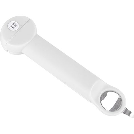 Apribottiglie regolabile 3 in 1 in acciaio inox, multifunzionale, retrattile, per barattoli e bottiglie, strumento ausiliario per aprire lattine e tappi di bibite, beige. (1/5)