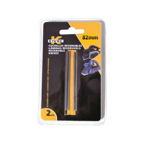 CUCHILLA REVERSIBLE 82MM (BLISTER 2) KIVEC CU-REBLI82