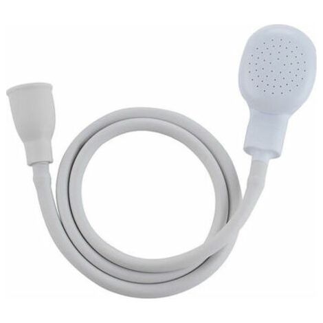 QORVA-Douchette Spécial Robinet - se Connecte au Robinet du Lavabo - Permet de Rincer les Cheveux Comme chez le Coiffeur - Longueur Flexible 1m - Facile d’Utilisation (1/5)