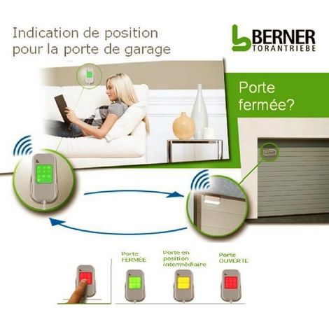 Signal sans fil de position finale pour porte de garage BERNER (1/2)