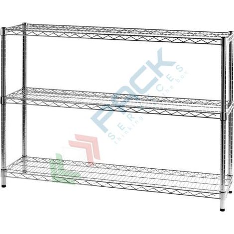 Scaffale 3 Ripiani Cm 36 X 121 X H. 90 (1/2)