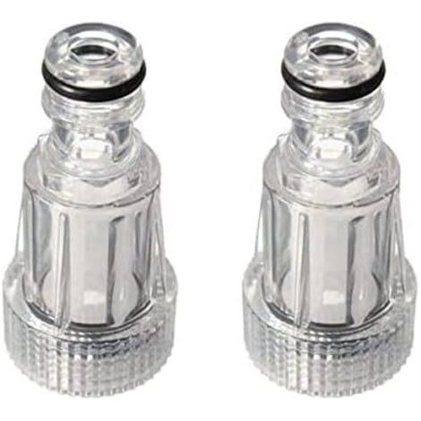 CSPARTV (3×3×6.4 cm) 2-pack water filters for garden, garden pump and garden and house irrigation – 3/4" female thread inlet – 1/2" garden connection outlet – push-fit connection--DTEKGAZ