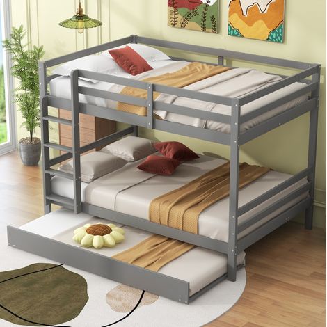 struttura letto 140x200 con estraibile grigio OKMYHOME (1/5)