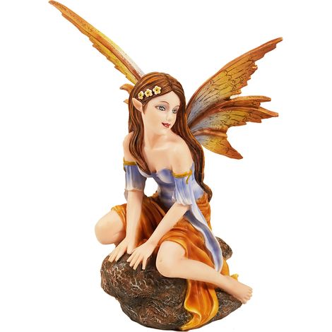 Signes Grimalt Figura De Hada Figuras  Hada Sentada Fantasia Rojo 9x13x16cm 33678