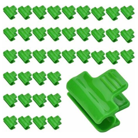 40 PCS Clips de Serre en Plastique Outil de Jardinage Serre Antidérapant pour Shed à Effet de Serre Jardiner Légumes Fruits, (1/5)