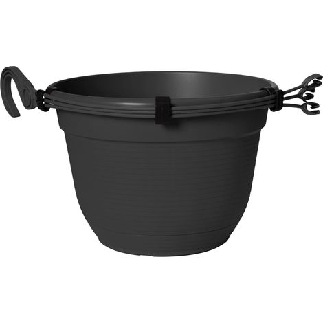 Florus Original Pot Suspendu 26 - Gris - L 35 x B 27 x H 0 cm - extérieur - 100% recyclé