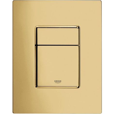 Plaque de commande WC – Finition métal brossé – Compatible Grohe Skate Cosmopolitan – Économie d'eau jusqu'à 50% – Dimensions H197 x L156 x P10 mm - 38732GN0 (1/5)