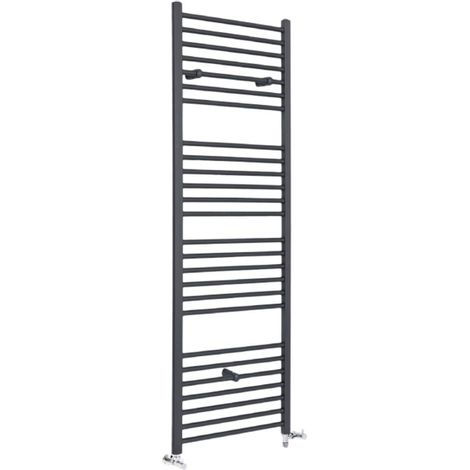 Hudson Reed Artle - Sèche-Serviettes Design Mixte Moderne Plat - Anthracite - 180 cm x 50 cm (1/5)
