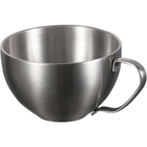 Bol à glace en acier inoxydable, bol à en-cas, bol à riz facile à nettoyer, bol à soupe pour salades et desserts, idéal pour le service en plein air et en camping.-290ml With Handle (1/5)