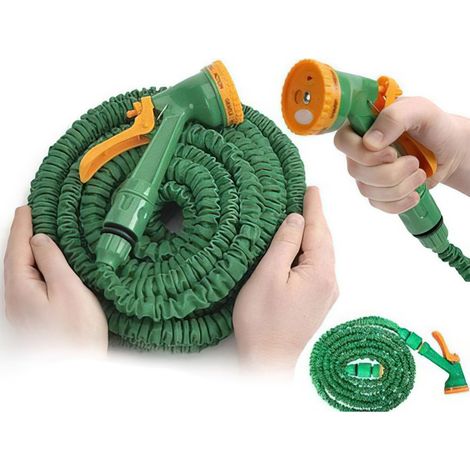 Tuyau Arrosage Extensible 23M - XHOSE Gardena - Avec Pistolet X HOSE, 4 modes différents