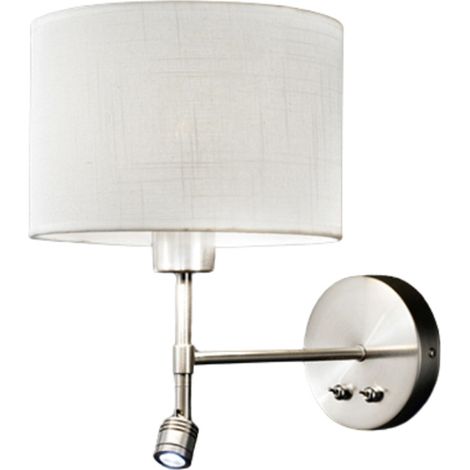 Applique Moderna Round Hotel Metallo Cromo E27 Led 1W 3000K Ip20 (1/2)