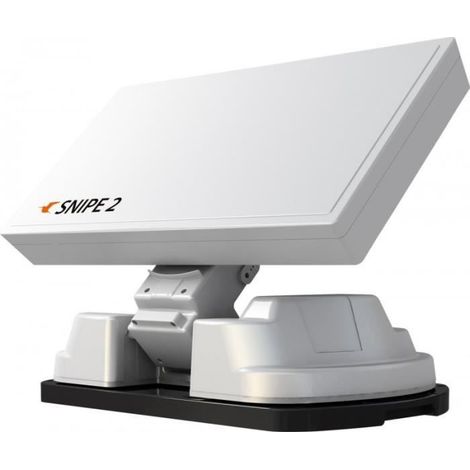 Antenne satellite automatique - SELFSAT - SNIPE 2 - Compatible tous récepteurs - Blanc - Idéale camping-car