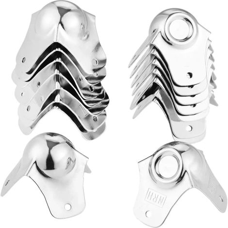 Lot de 8 protections d'angle métalliques sphériques pour meubles, boît (1/5)