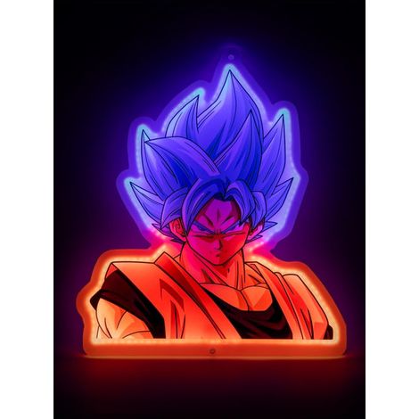 Teknofun Goku Super Saiyan God lampada da parete colorata 30 cm