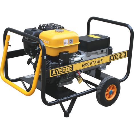 AYERBE - 5430110 - Groupe électrogène essence AY-6000 KT AVR 5600 W électrique