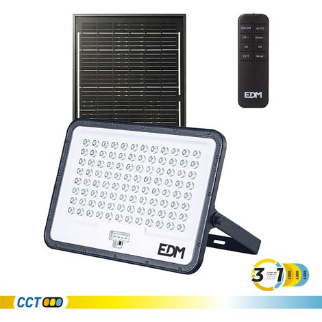 Projecteur Solaire Led 200w éclairage Solaire Puissant 3 Cct 200w 2200lm - Edm