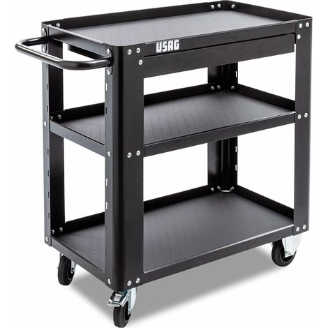 Usag 504 SNA Carrello Multiuso Carrellino Porta Attrezzi A 3 Ripiani + cassetto (1/2)