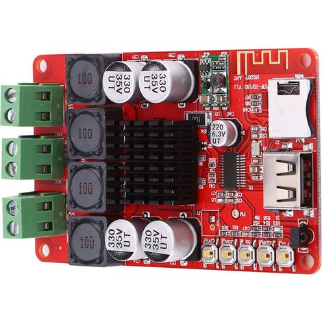 50W + 50W Bluetooth-Digitalverstärkerplatine TPA3116 + HF183 Fernbedienung (1/5)