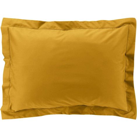 Taie d'Oreiller "Percaline" 50x70cm Curry (1/5)