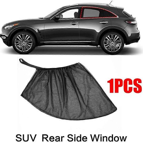 Pare-soleil latéral arrière universel pour vitres latérales de voiture, visière anti-moustiques en tissu, accessoire auto (1 pièce) pour SUV. (1/5)