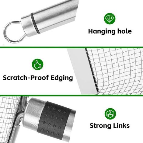 4-teiliges Gartensieb-Set aus Edelstahl – Maschenweite 2,0 mm / 2,8 mm / 3,8 mm / 5,0 mm – zum Sieben von Erde, Kompost, Sand und Gartenbausubstraten (1/5)