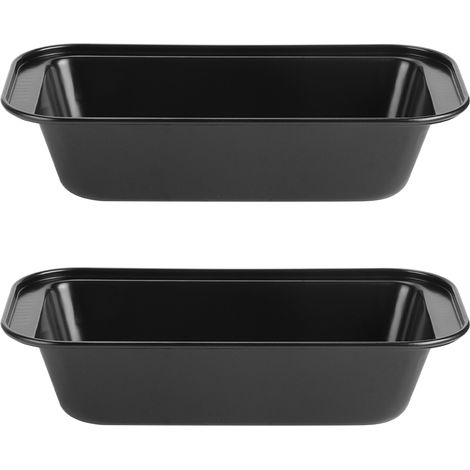 Moule à pain rectangulaire SKO Baking Tools, moule à croque-monsieur antiadhésif, boîte à pain antiadhésive, plaque de cuisson au four, noir TG02A (1/5)