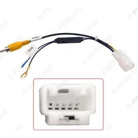Compatible avec le câble de conversion de caméra de recul et le câble adaptateur de caméra de recul embarquée pour Subaru Forester 15-20.