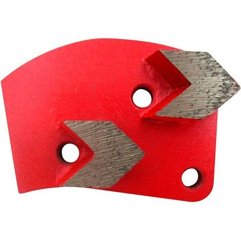 Segment de ponçage diamanté Gr 40 à 3 trous avec connexion M8 rotation gauche - béton, époxy, chape - Diamwood (1/2)