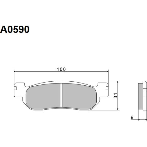 Pastillas de freno semimetálicas premium NISSIN 2024/10 KH275 (ECE R90) (fabricadas en Japón) (2P-266NS) (1/5)
