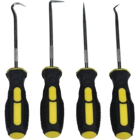 Crochet De Precisio - Acier Chrome Vanadium - Pour Joints Toriques Et Petites Pieces - 4 Pieces (1/4)