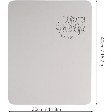 Ortviai Tapis de bar à café 2 pièces 30 x 40 cm antidérapant, imperméable et absorbant pour comptoir cuisine (1/4)