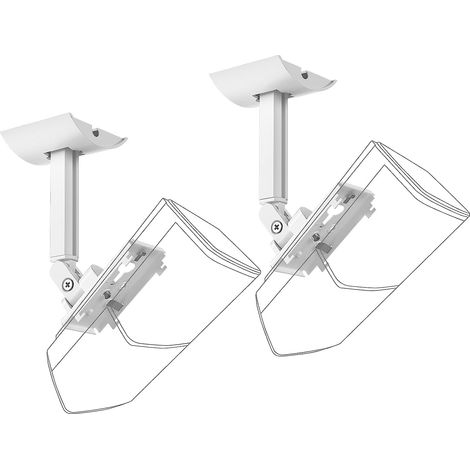 Kompatibel mit Bose UB-20 II/Bose Cinemate Lifestyle Wandhalterung, Bose UB-20 II/Bose Cinemate Lifestyle Ständerhalterung Zubehör, Lautsprecherzubehör Rack (Weiß) 2 Stück (1/5)