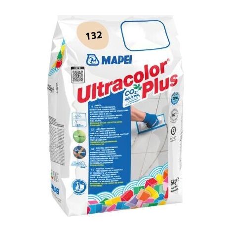 MAPEI - ULTRACOLOR PLUS MALTA CEMENTIZIA AD ALTE PRESTAZIONI 5 KG. COLORE 132 BEIGE 2000 6013245A