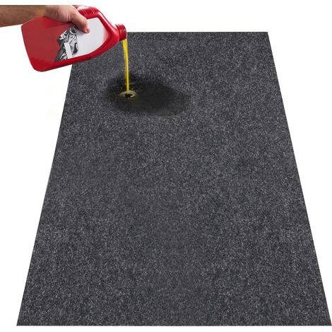 VEVOR Tappeto per Garage Officina Auto 2692,4x6705,6x2,4 mm Tappeto di Protezione per Auto Antiscivolo Impermeabile Neve Pioggia Fango Olio con Supporto in TPE Anti-Perdite, Facile da Pulire Tagliare