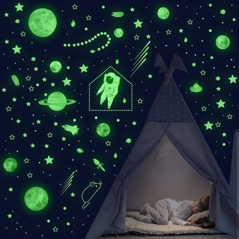 Autocollant Luminiscent Étoile - Pour Chambre Enfant - Plafond et Mur - 849 Pièces - PVC Non Toxique (1/5)