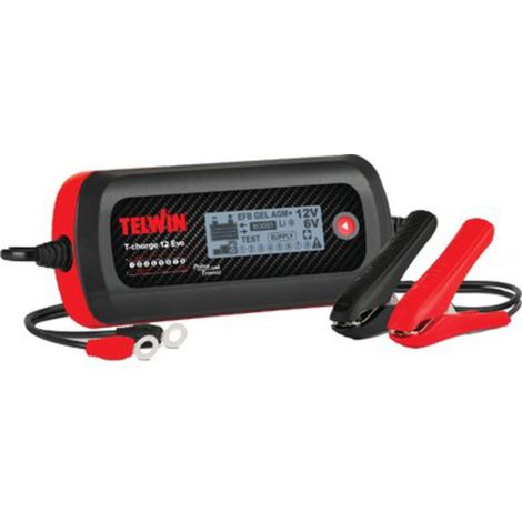 CARICABATTERIA T-CHARGE 12 EVO NEW TELWIN - VOLT 6/12 + LITIO AH 2/70 - 1 pezzo