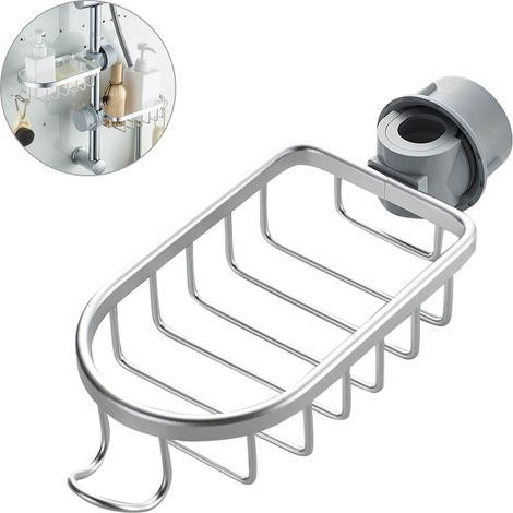 Porte-éponge en acier inoxydable pour robinet de cuisine, panier de rangement pour évier, organisateur de salle de bain et douche, étagère de stockage