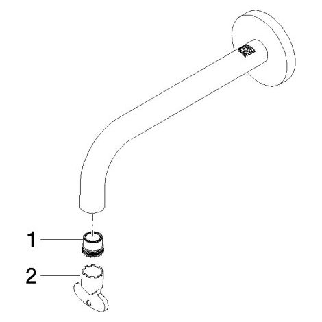 Dornbracht 90282235101-00 Bec de remplissage Pièces de rechange