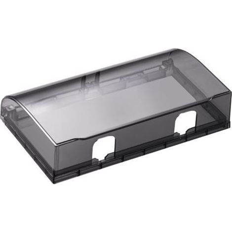 Couvercle de prise de courant, pour interrupteur, étanche, autocollant, 86 cache-prises, design plus large, pour salle de bain, maison, extérieur, noir (1/5)