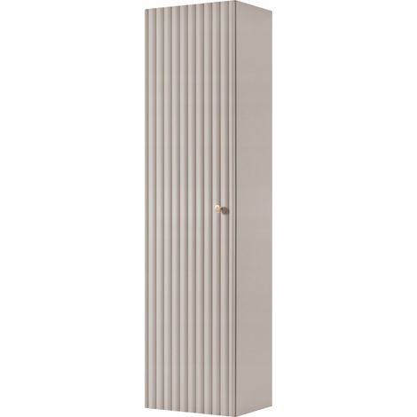Meuble colonne suspendu de salle de bain BELLO cachemire 35 × 136 cm (1/5)