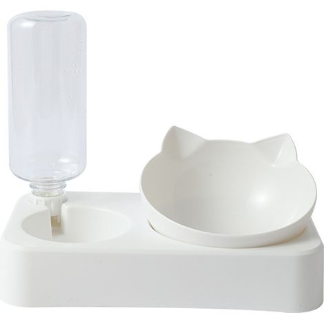Gamelles pour chat, ensemble de gamelles inclinées pour eau et nourriture pour chat et chien