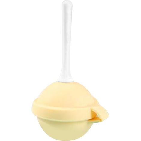 Moules à glace jaune en silicone réutilisable, sécurisé et efficace, lot de moules à sucettes glacées pour maison (1/5)