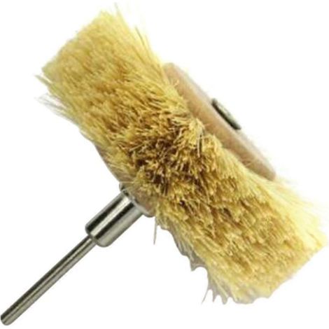 Roue de polissage en crin de cheval de 80 mm (3 pouces) pour outils rotatifs-Sisal (1/5)