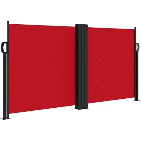 Maison Exclusive - Tenda da Sole Laterale Retrattile Rossa 120x1000 cm