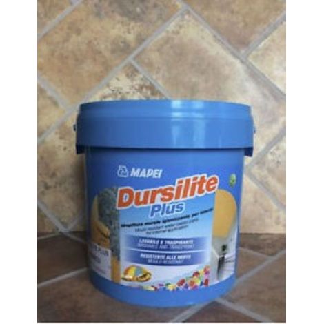 DURSILITE PLUS TRASPARENTE 5 KG IDROPITTURA LAVABILE- MAPEI (1/2)