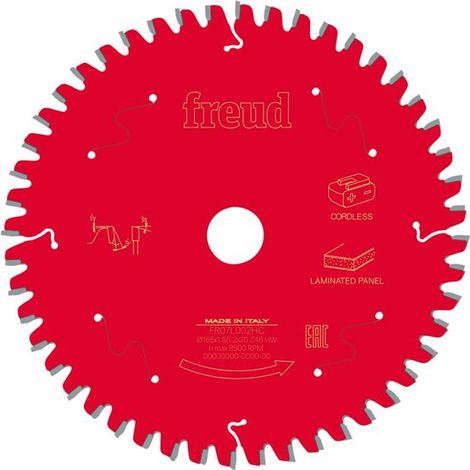 Freud F03FS10076 Laminated Panel Circular Saw Blade 160 x 20 x 1.8/1.2mm x 48T FRE03FS10076